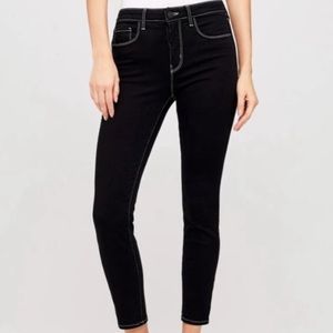 L’Agence Margot skinny high rise noir contrast jeans